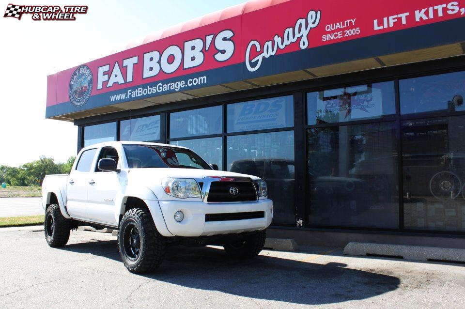 vehicle gallery/toyota tacoma fuel boost d534 17X9  Matte Black & Milled wheels and rims